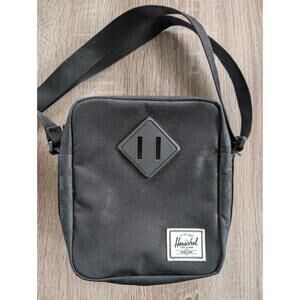 Herschel Supply Co. Heritage Crossbody Ecosystem Fabrics Bag Black Canvas